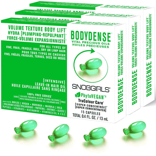 Snobgirls BODYDENSE Vegan Hair Oil for Volume Texture Body Lift - 45 Capsules