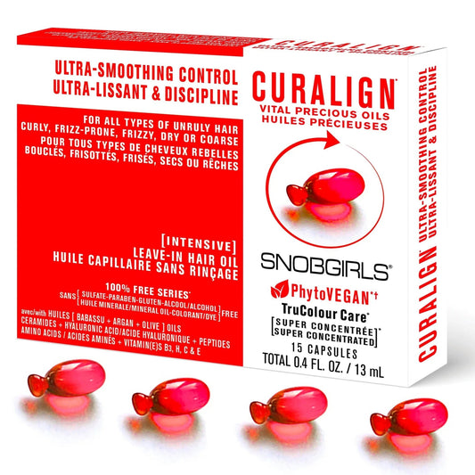 Snobgirls CURALIGN Vegan Hair Oil for Ultra-Smoothing Control 0.44 oz